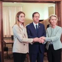 President Herzog / Ursula von der Leyen / Roberta Metsola